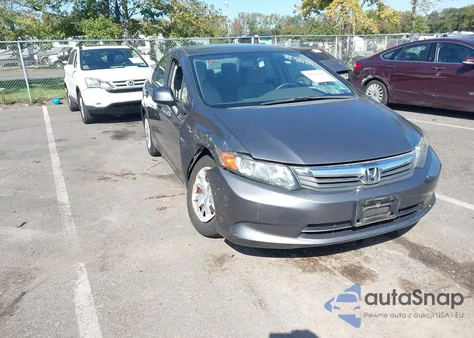 2012 Honda Civic Lx from USA, damaged, VIN 19XFB2F56CE388012